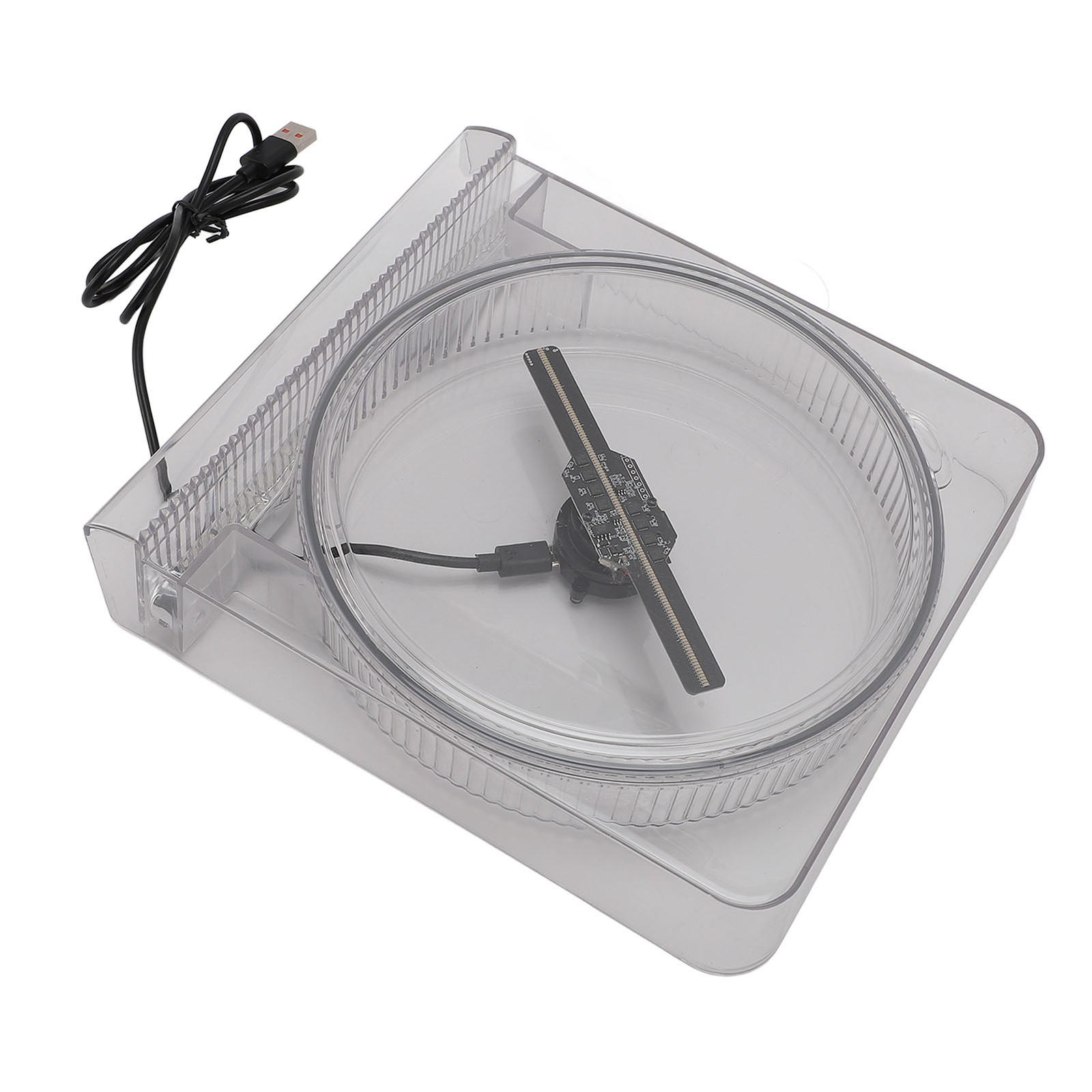 14cm 3D Hologram Fan With Cover Holographic Projector Advertising Display 1 CDUR