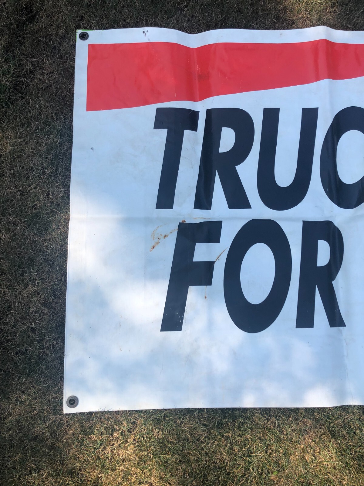 90’s UHAUL Vinyl Advertising Hanging Banner 9′ 9″ x 3′ 5 1/4″ Rectangular Shape