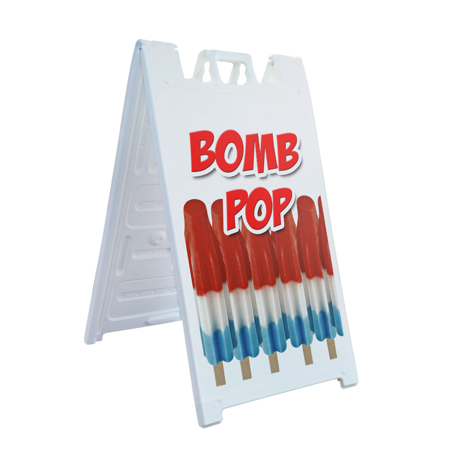 A-frame Sidewalk Bomb Pop 24″ x 36″ Double Sided A-Frame Sidewalk Sign