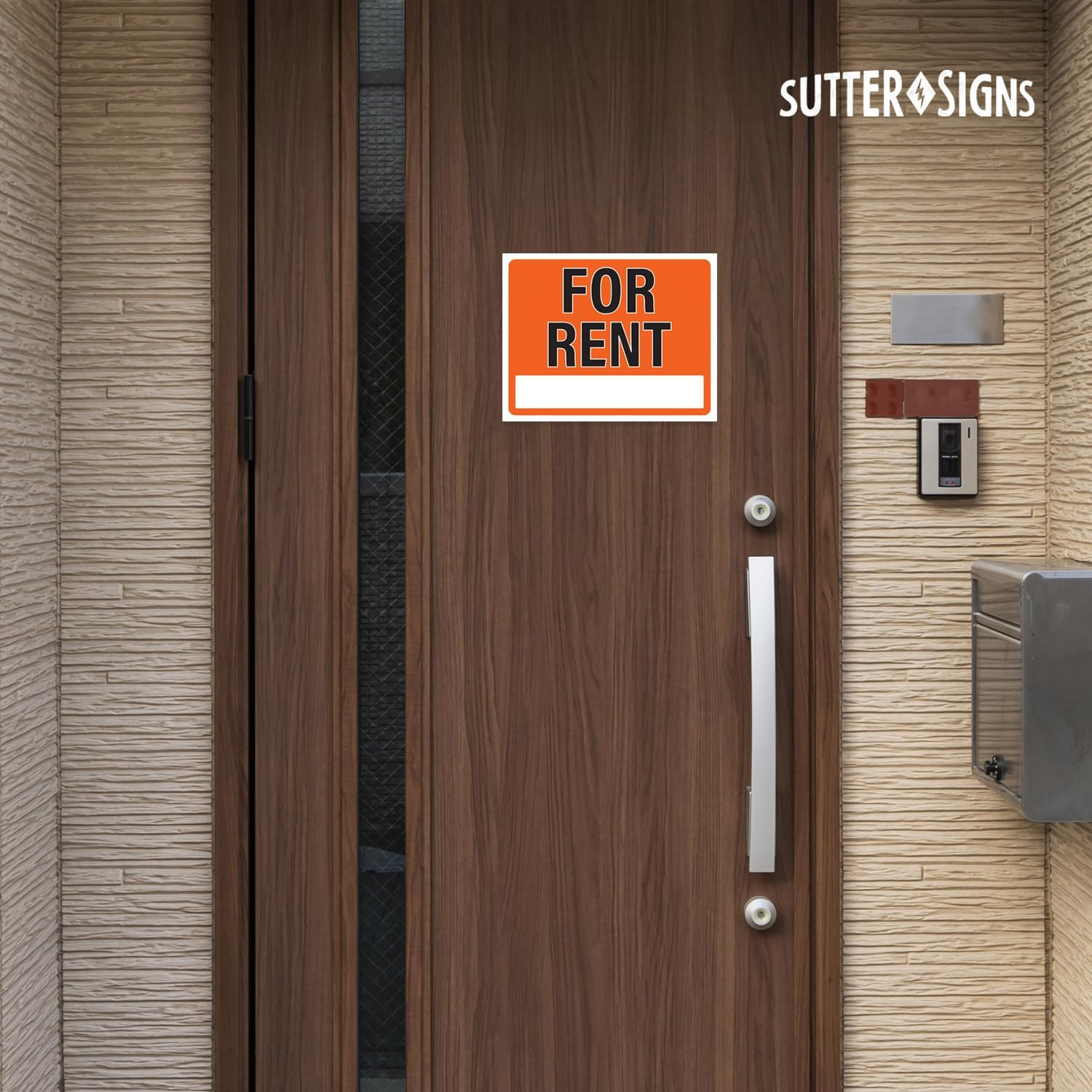 For Rent Sign 14×11, Plastic Sign for Home, Office, Rental, Commercial
