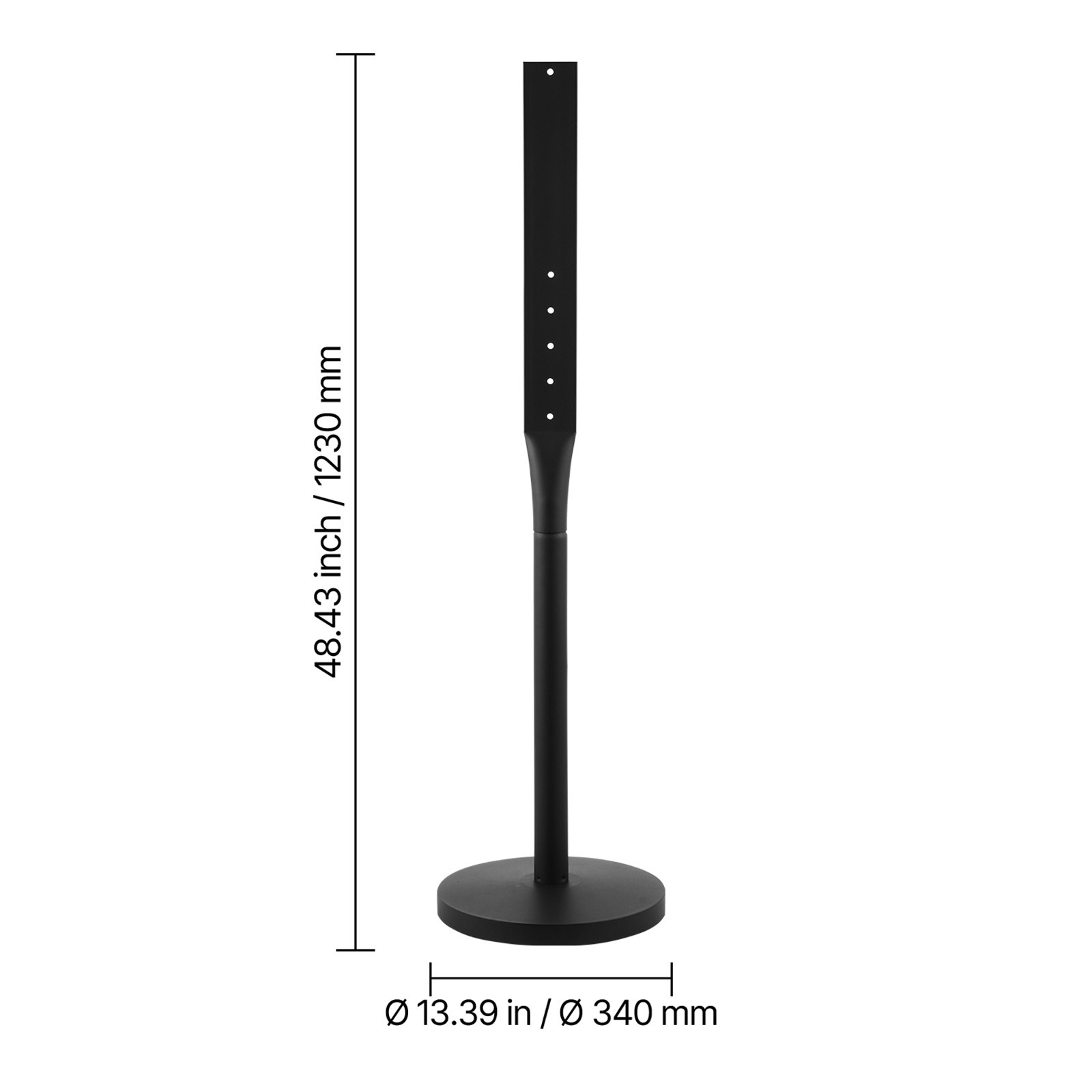 Uimoso Portable Metal Sign Stands 2-Pack, 4 ft Tall for Outdoor Parking
