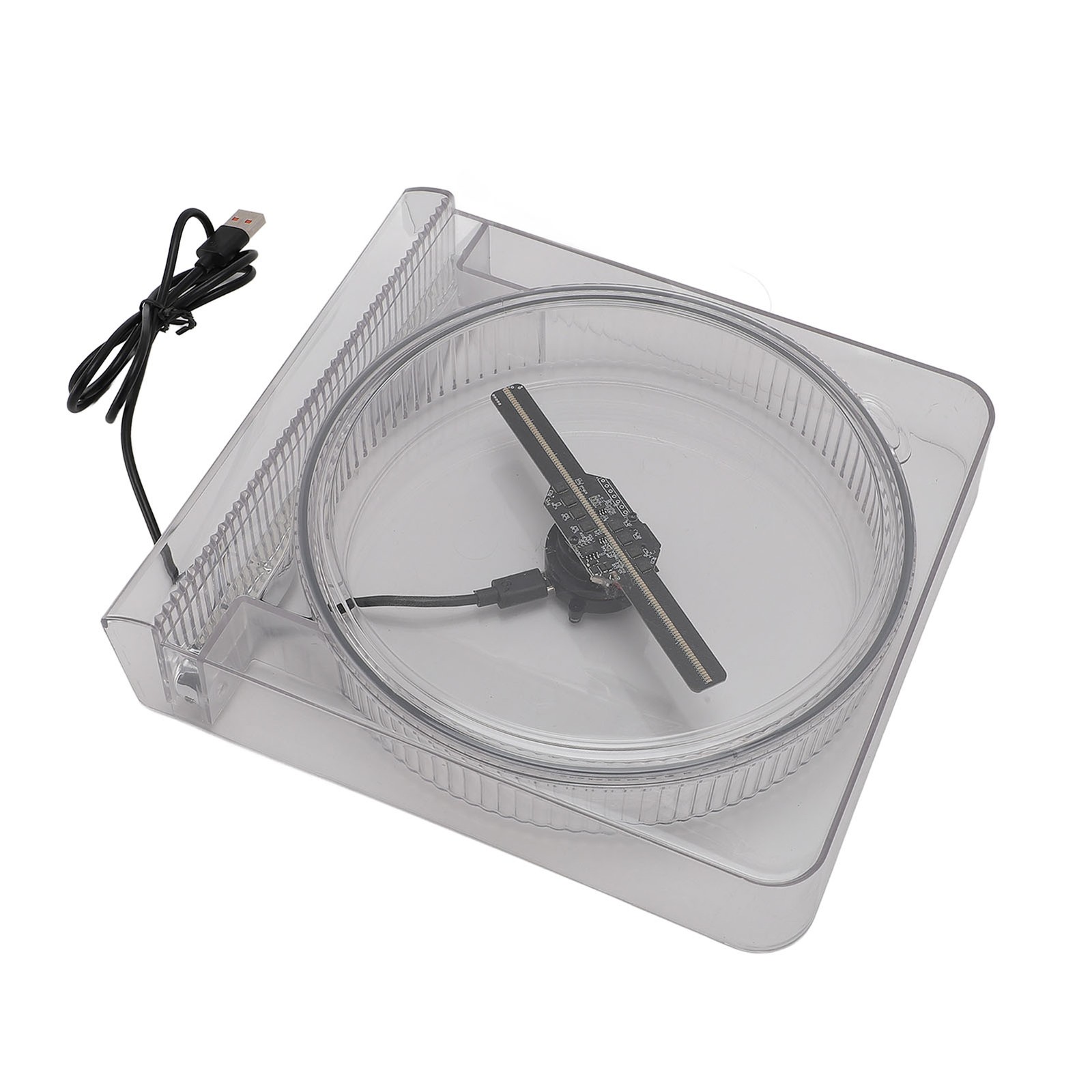 14cm 3D Hologram Fan With Cover Holographic Projector Advertising Display 1 CDUR