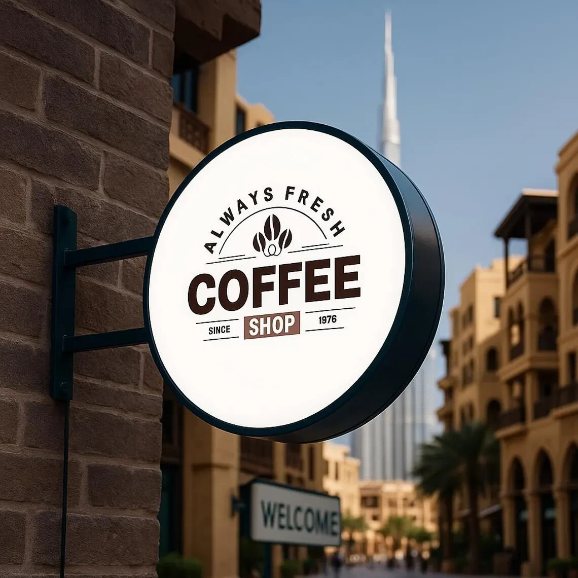 Double Sided LED Light Box Sign – Outdoor Illuminated Shop Advertising Sign