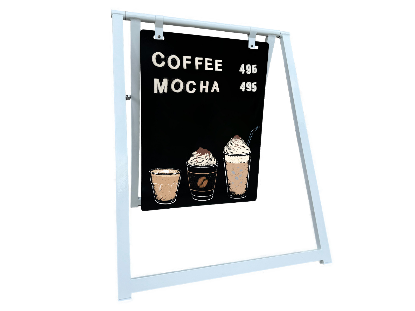 Modern A Frame Magnetic Double Sided Chalkboard 24×30 Sidewalk Sandwich Sign