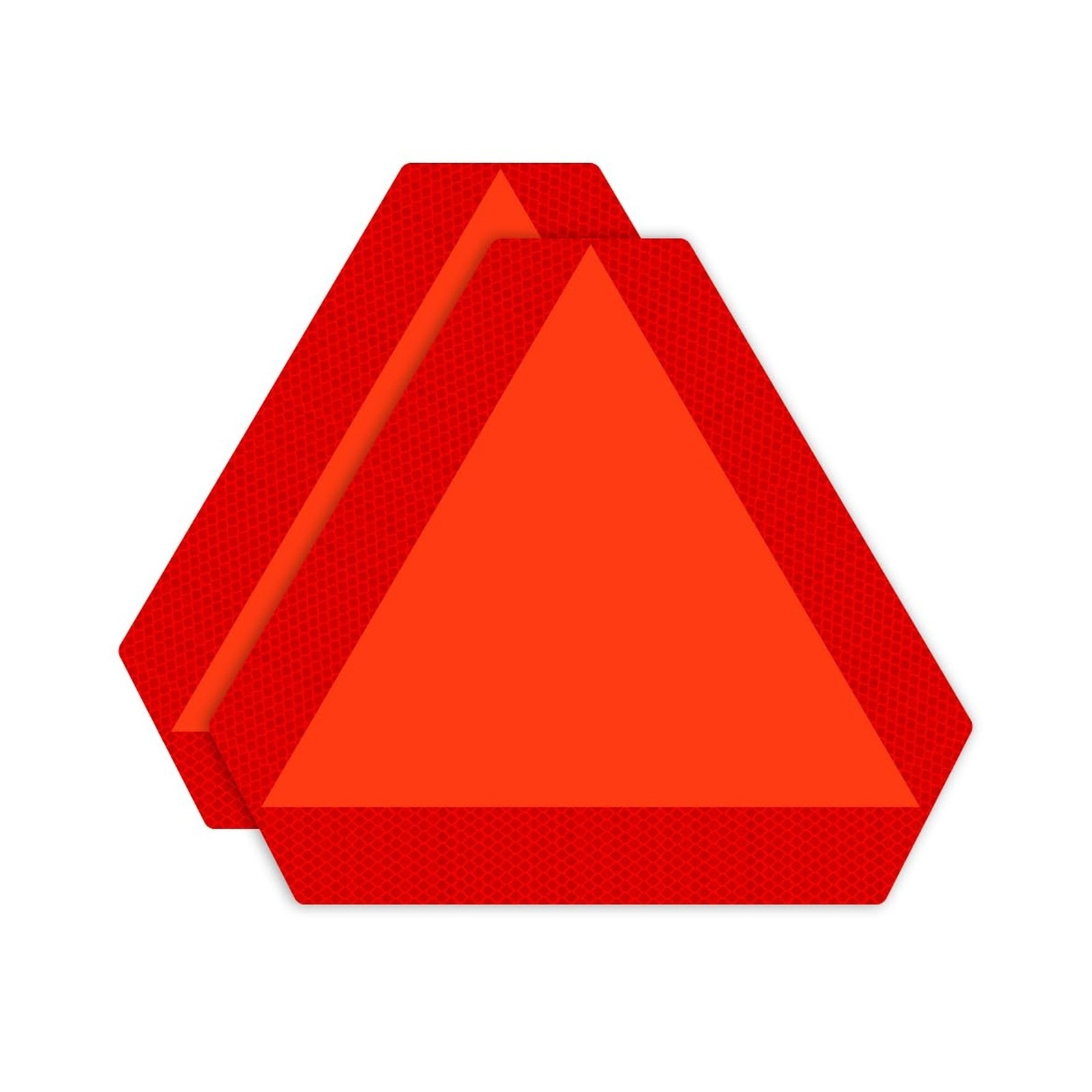 IGNIXIA (Pack of 02) Slow Moving Vehicle Sign, PVC Vinyl Decal Slow Moving Ve…