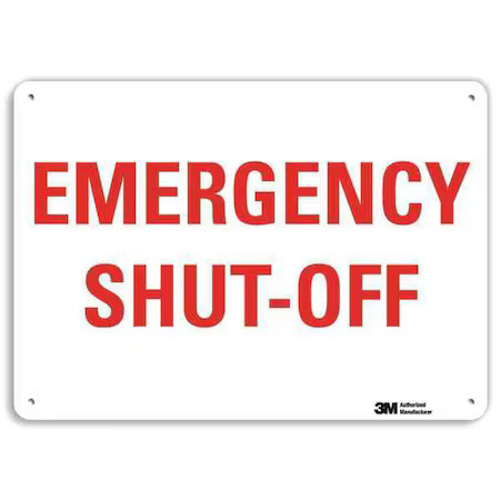 Lyle U7-1140-Na_10X7 Emergency Shut-Off, 7 In X 10 In, Vertical Rectangle,