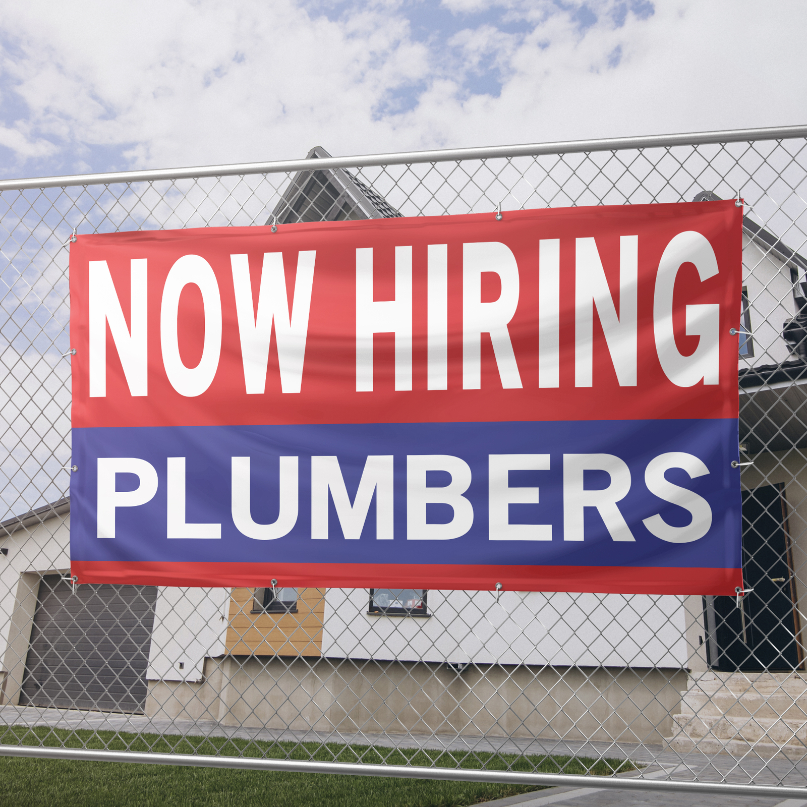Now Hiring Plumbers 13 oz Heavy Duty Vinyl Banner Jobs Available Help Wanted
