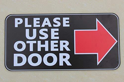 Outdoor/Indoor 4″x8″PLEASE USE OTHER DOOR Sign For Business Store Shop Cafe O…