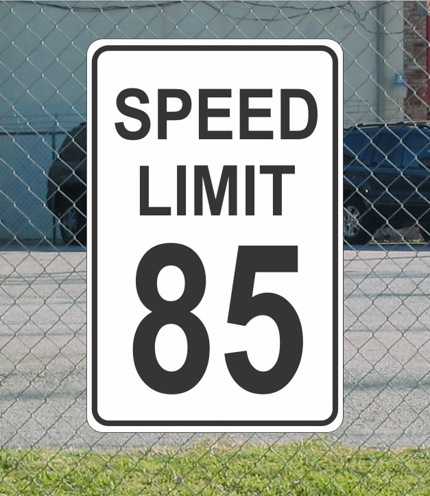 Speed Limit 85 Metal Sign for Street Road Highway Parking Lot 12″x18″ mph