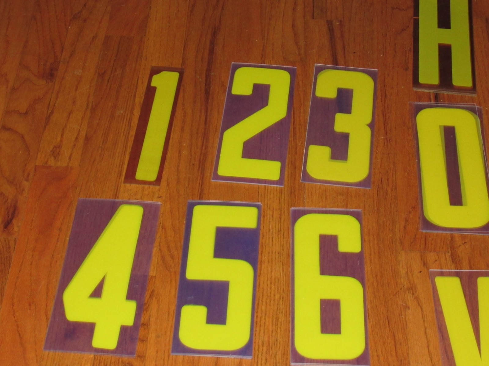 224 Vintage Plastic Marquee Outdoor Sign Symbols Letters Numbers 8″ On 9″ Board
