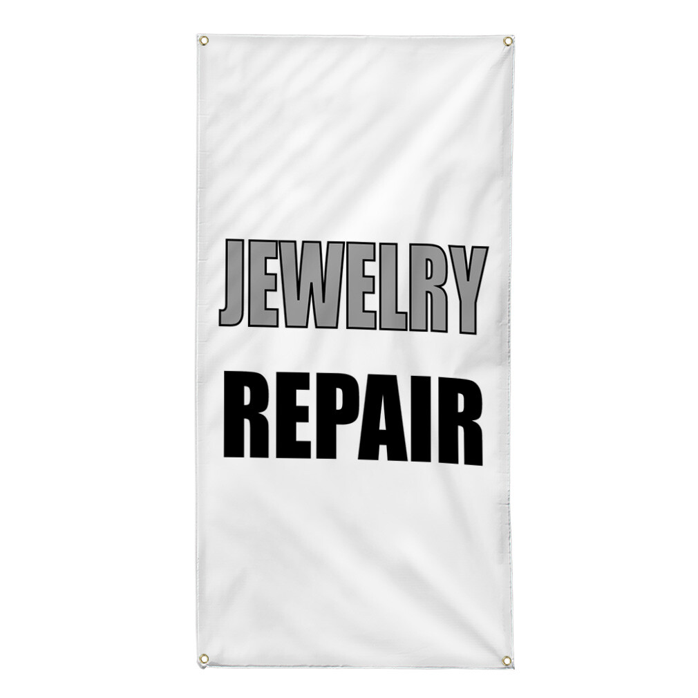 Vertical Vinyl Banner Multiple Sizes Jewelry Repair Promotion Business Business