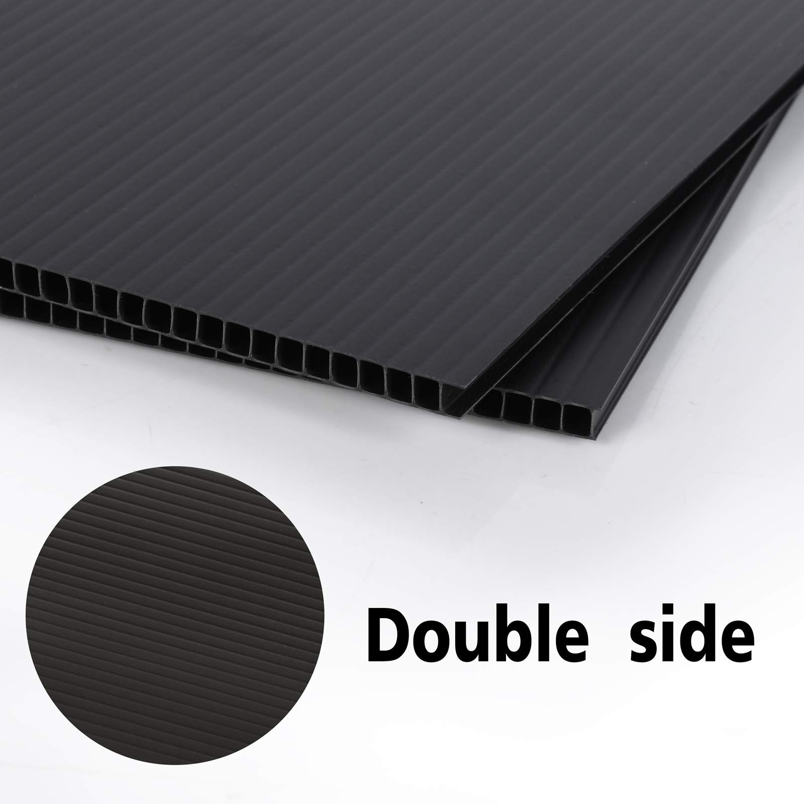 Corrugated Plastic Sheet 24×36 Inches 3/16 Inch Thick – Waterproof Blank Yard