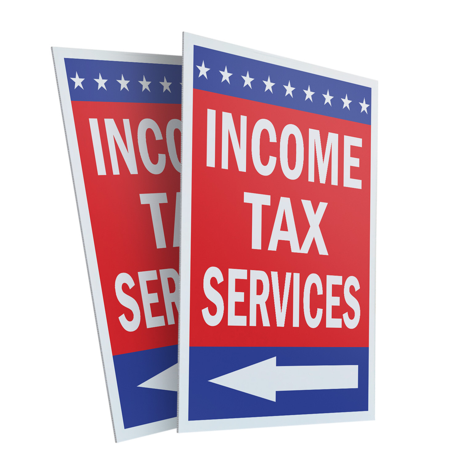 A-frame Sidewalk Income Tax Servies With Arrow 24″ x 36″ Double Sided A-Frame Si