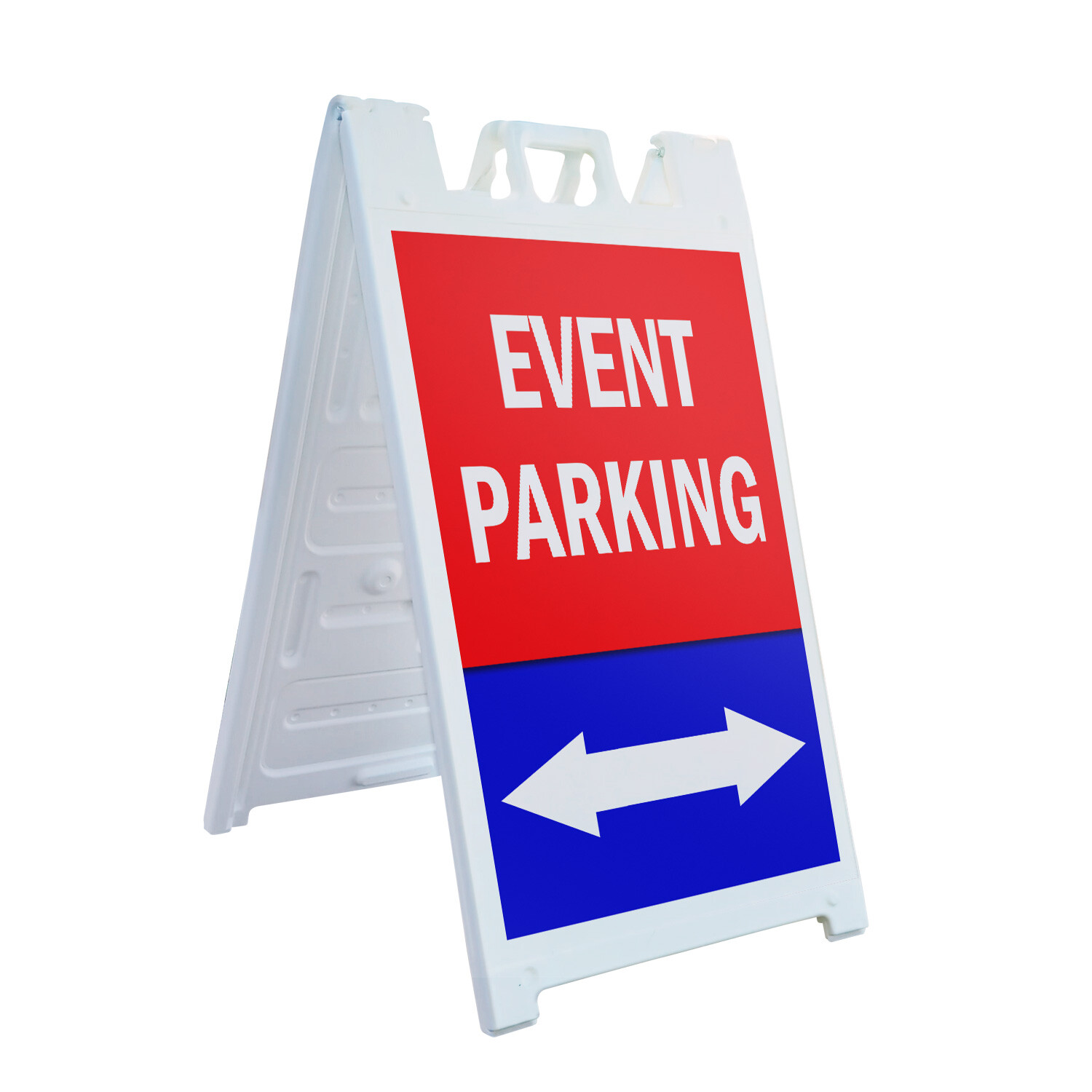 A-frame Sidewalk Event Parking With Double Arrow 24″ x 36″ Double Sided A-Frame