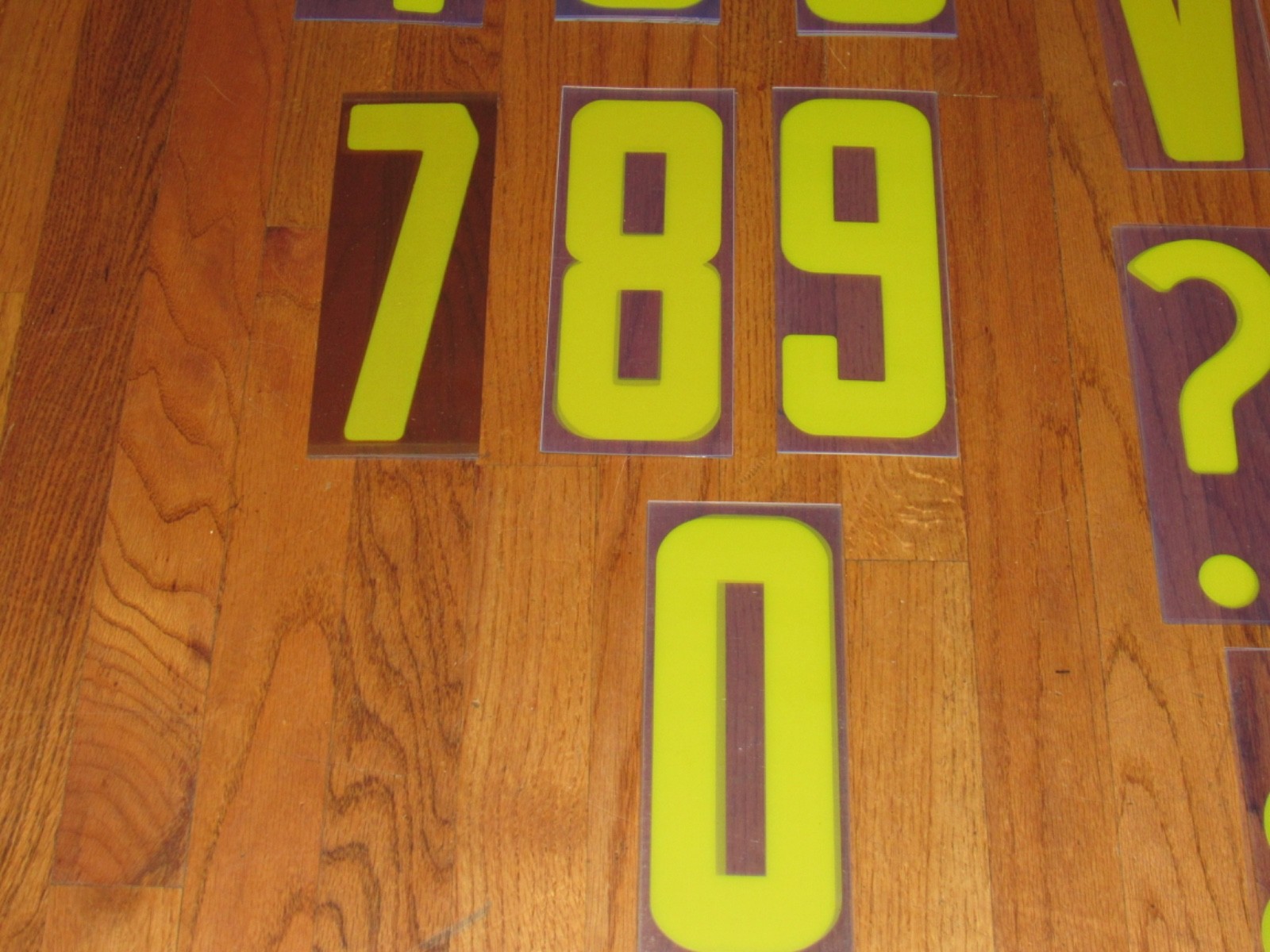 224 Vintage Plastic Marquee Outdoor Sign Symbols Letters Numbers 8″ On 9″ Board