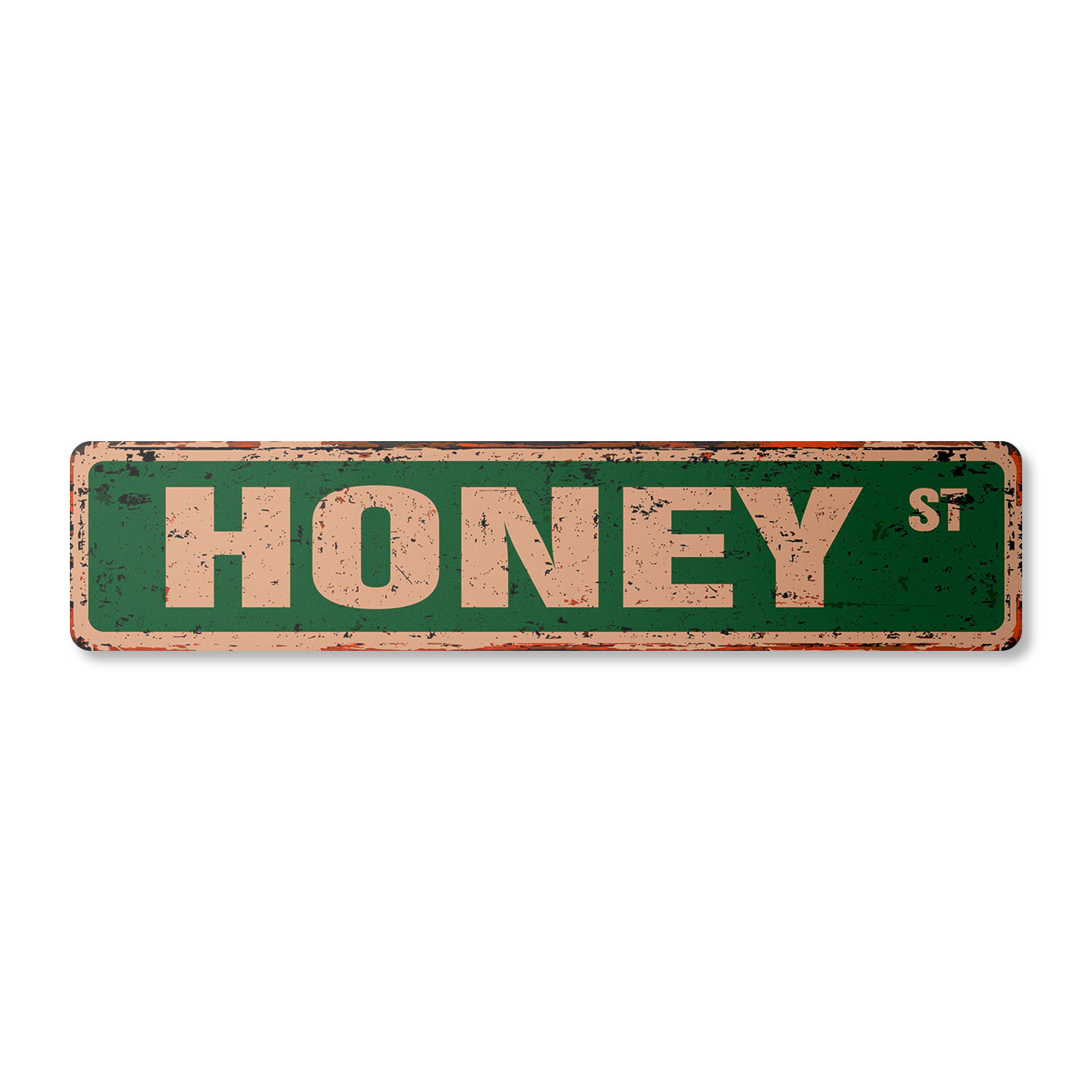 HONEY Vintage Street Sign bee bees hive clover wax| Indoor/Outdoor