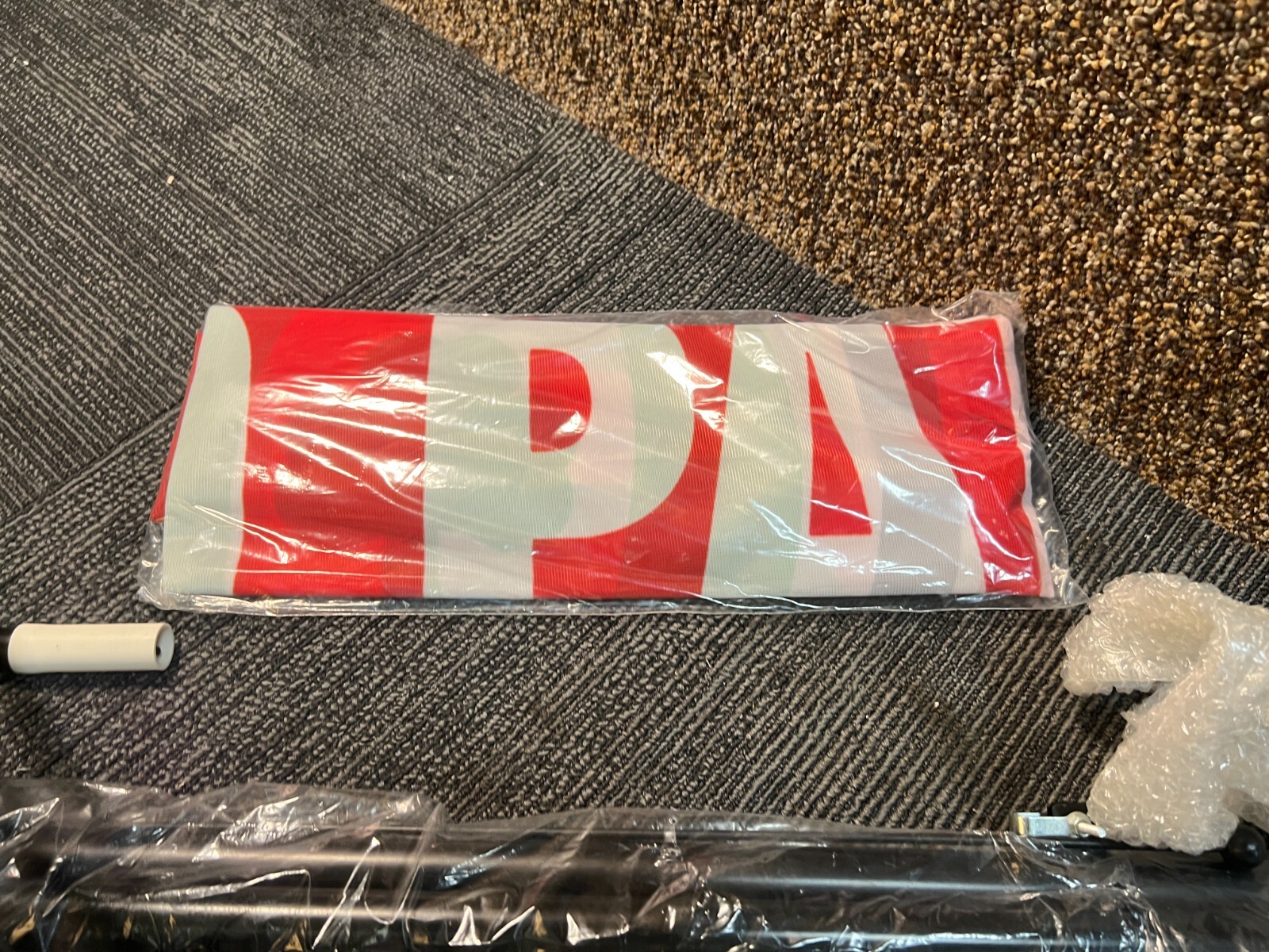 Advertising Flag Pole Feather Ground Mounting Stake for Businesses Storefront