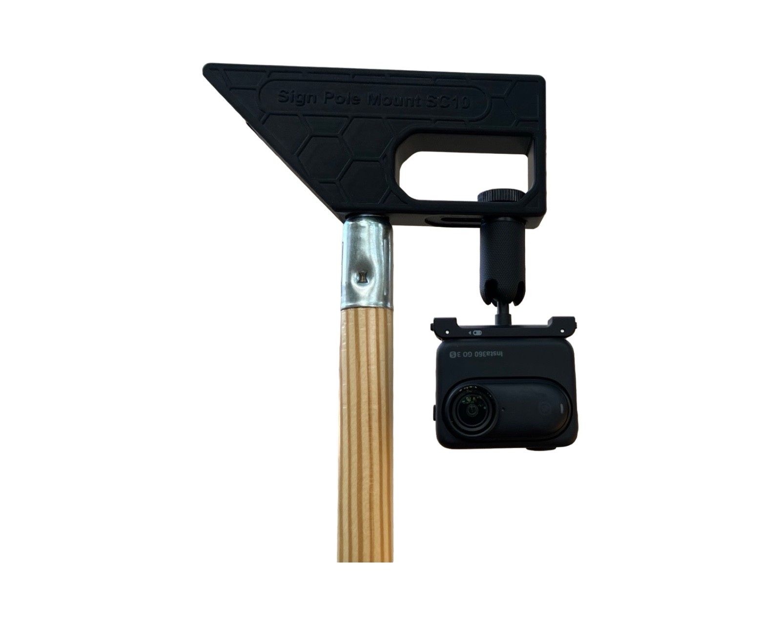 Sign Pole Mount – For Advertising, Information, and Protests with Camera Mount