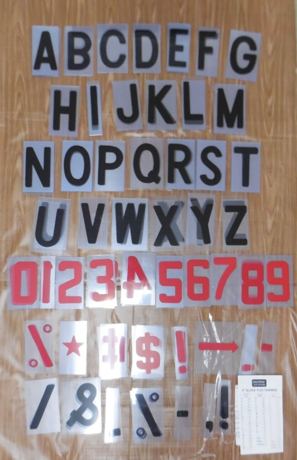 New 5″ Plastic Outdoor Readerboard Marquee Sign Letters 274 Count