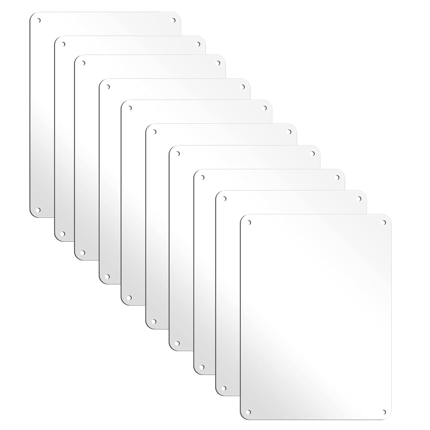 White Blank Metal Sign,10 x 7 Inches Sturdy Rust Free Aluminum Metal Signs Wh…
