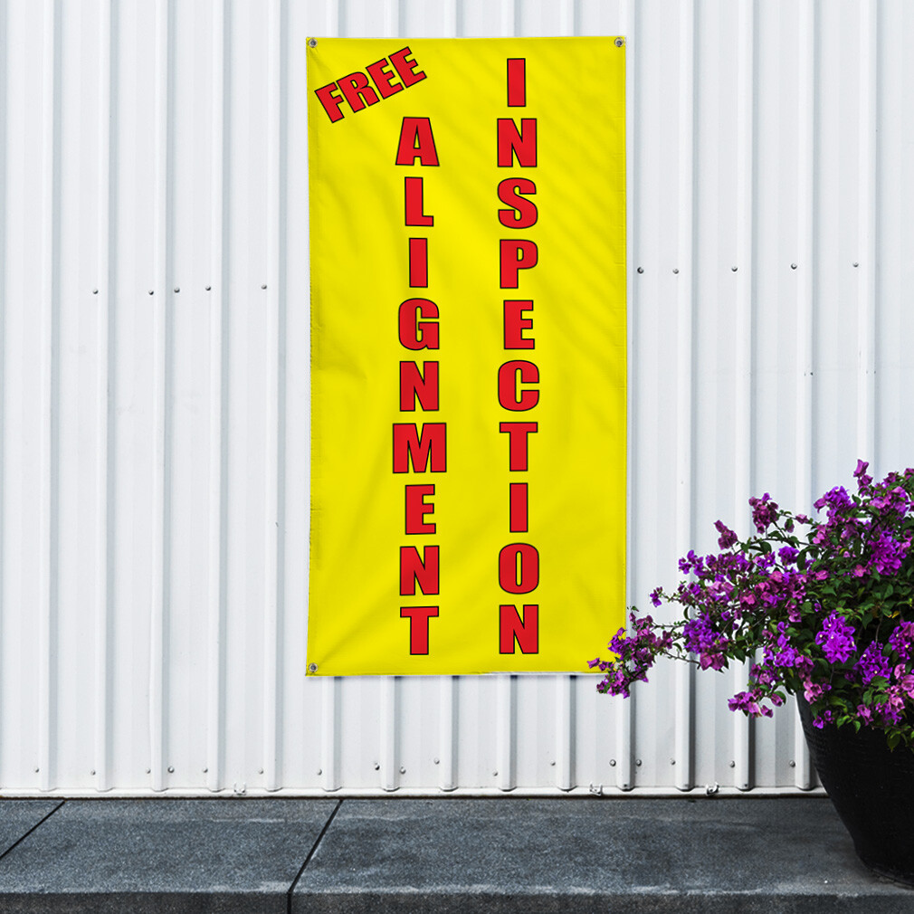 Vertical Vinyl Banner Multiple Sizes Free Alignment Inspection Business Outdoor