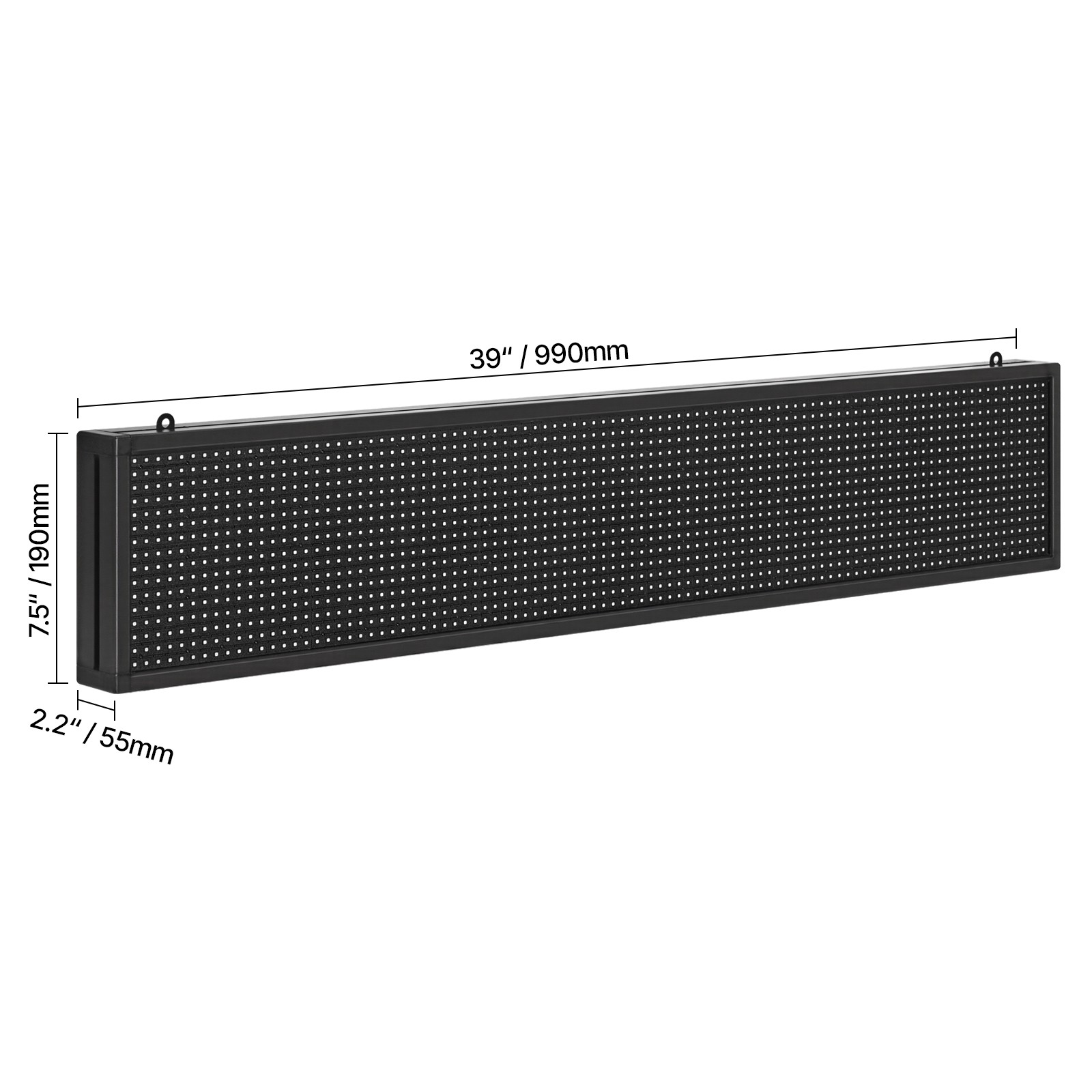 40×8 in LED Scrolling Sign Digital Display Programmable Board P10 Full-color