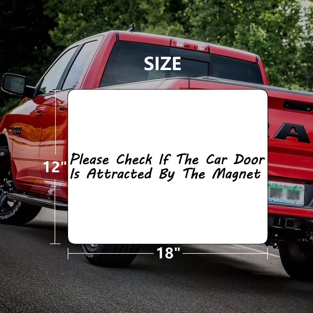 Customizable Car Door Magnet Stickers – Set of 2, 18×12 Inch Vehicle Signs