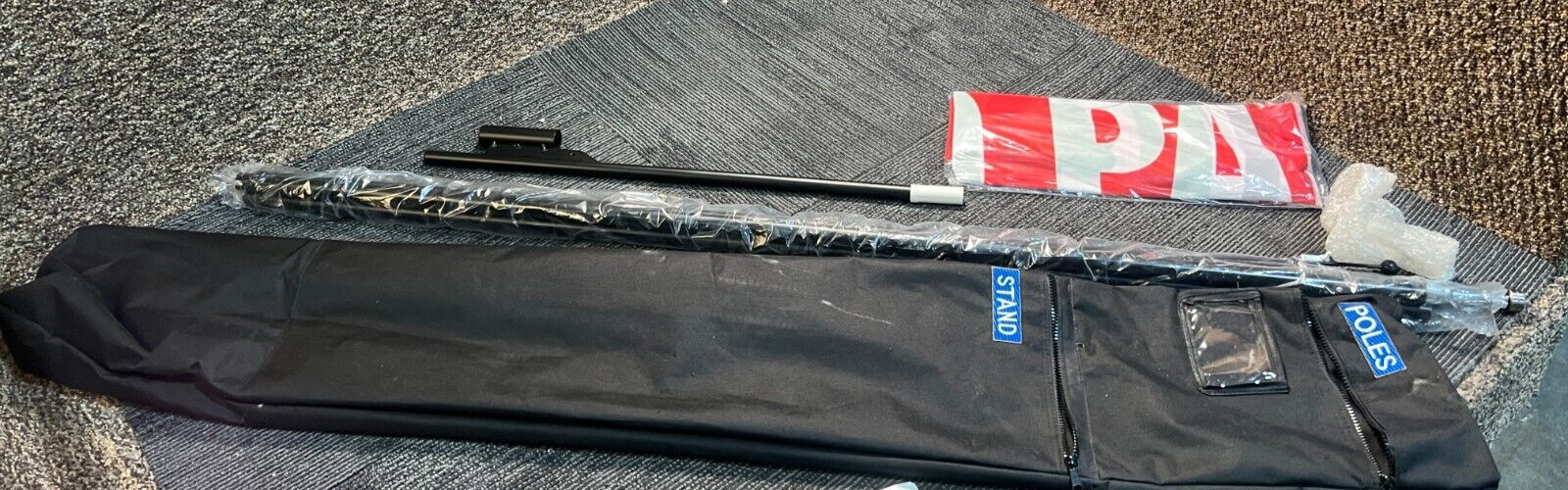 Advertising Flag Pole Feather Ground Mounting Stake for Businesses Storefront