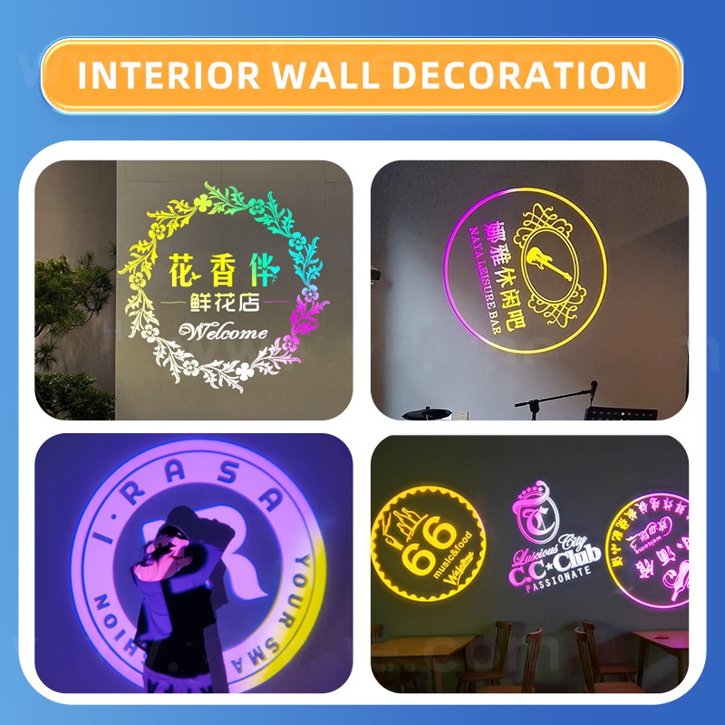 15W-110W Waterproof Dynamic Color Changing Wedding Light Logo Gobo Projector