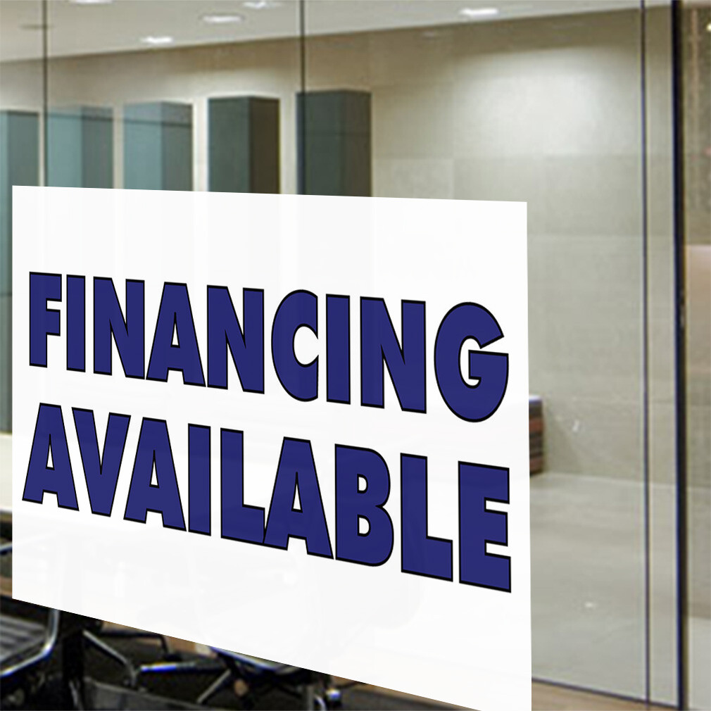 Decal Stickers Financing Available Advertising Printing A Vinyl Store Sign Label