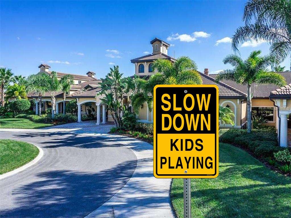 Slow Down Kids Playing Sign,18 x12 Inches Children at Play Sign for Street, R…