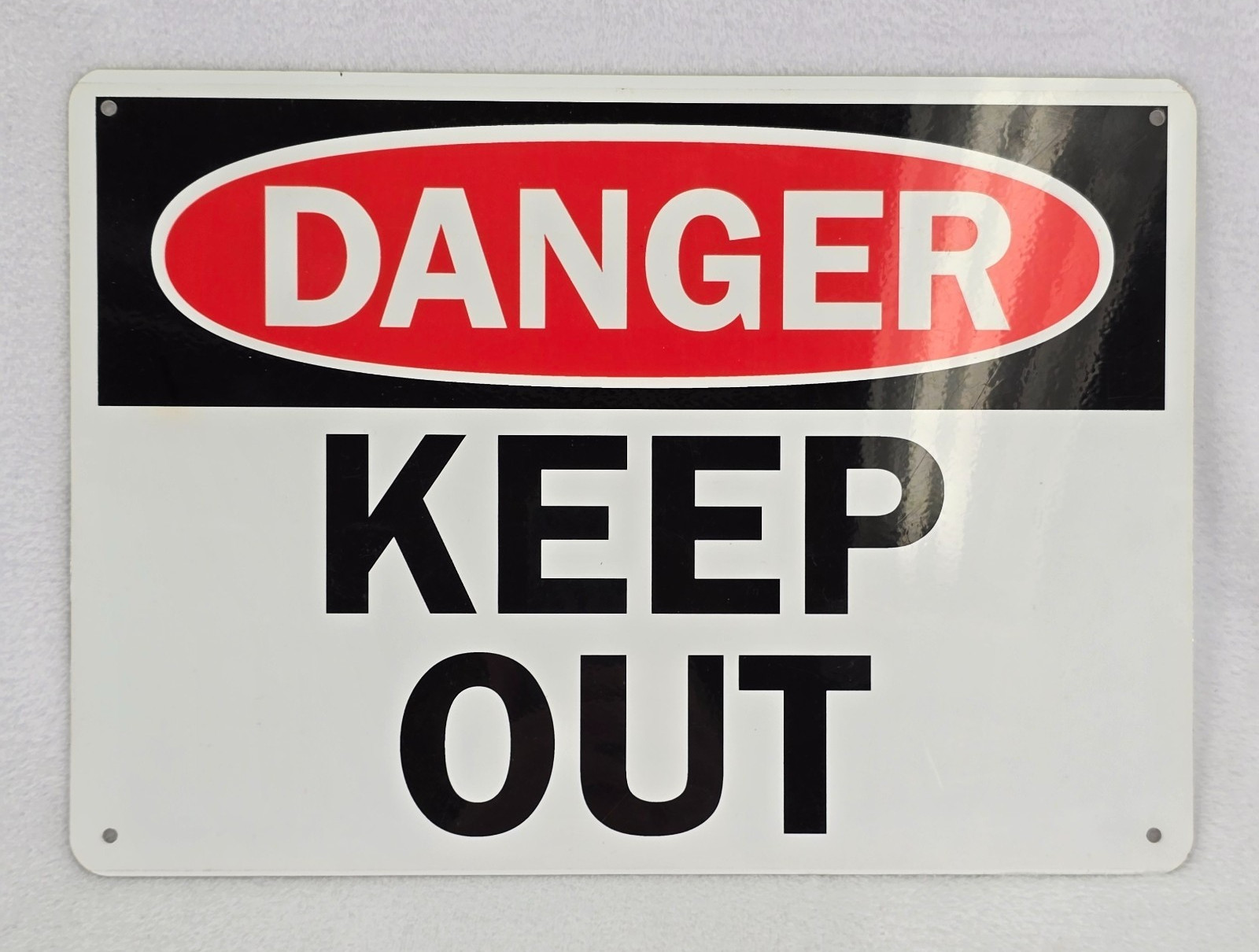 OSHA Safety Sign DANGER KEEP OUT 14″ x 10″ Thick Plastic Weather Resistant