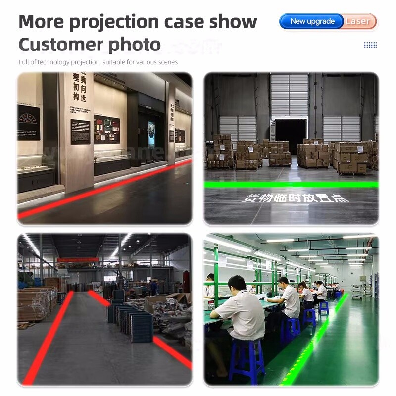 Industrial Virtual Laser Safety Line Sign Projector Floor Marking Warning Light