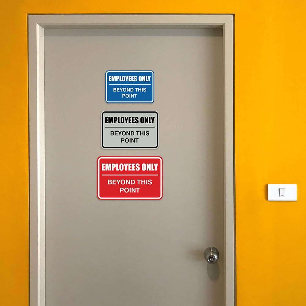 All Quality Classic Framed Employees Only Beyond This Point Wall Or Door To
