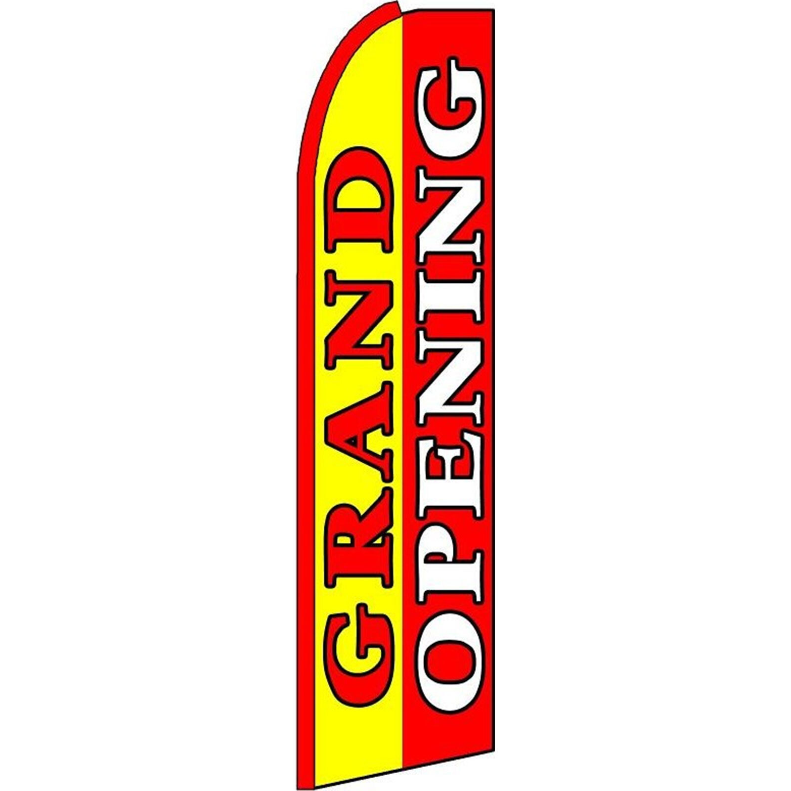 Grand Opening 3 ft X 11 1/2 ft Polyester Swooper Flag