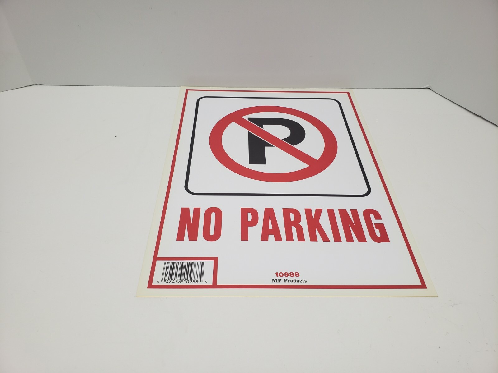 5 Pack, No Parking Sign 9″x12″ Durable Plastic, Weatherproof, Bright Visible