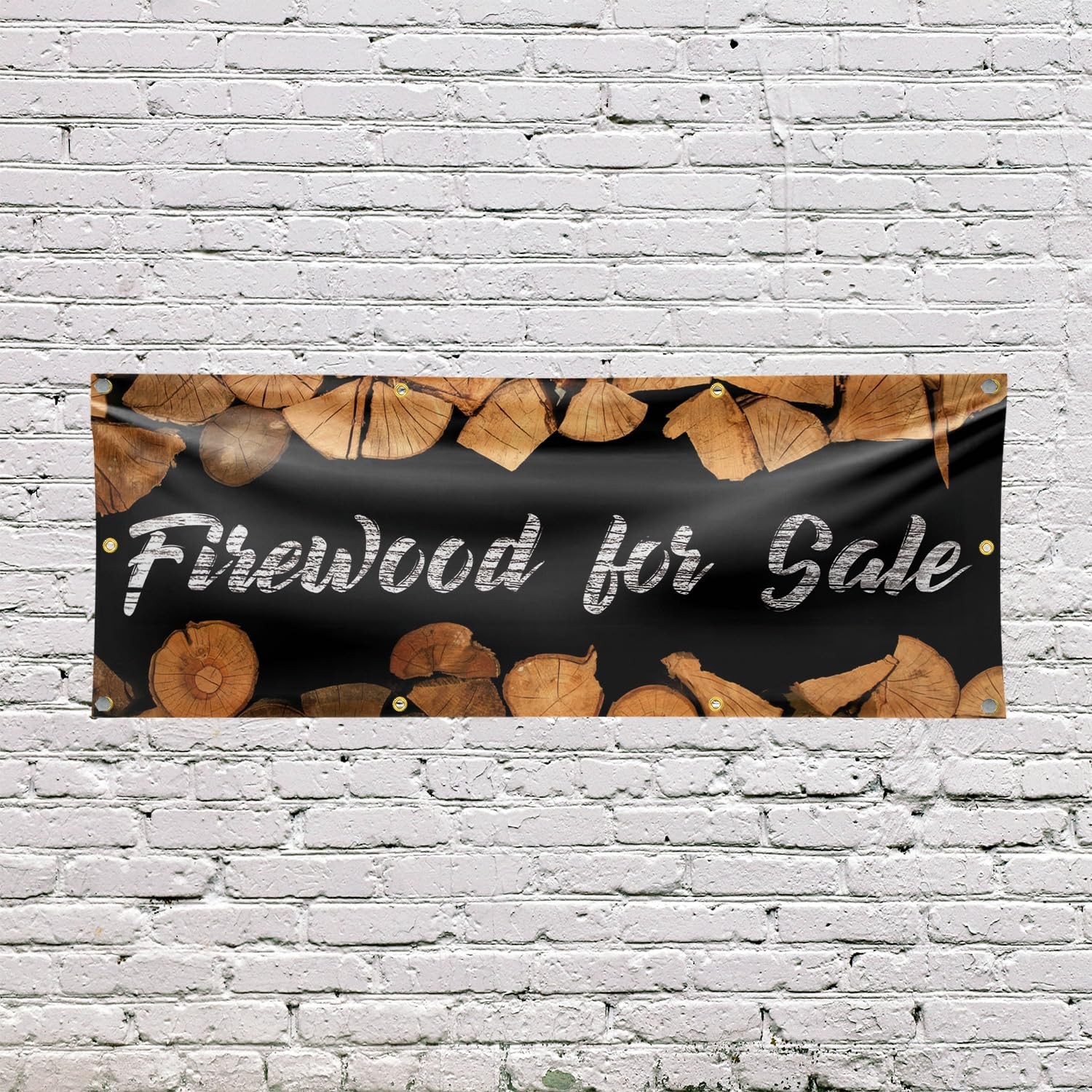Signmission Firewood For Banner Sign 36 X 96 13 Oz Vinyl Metal Single-Sided