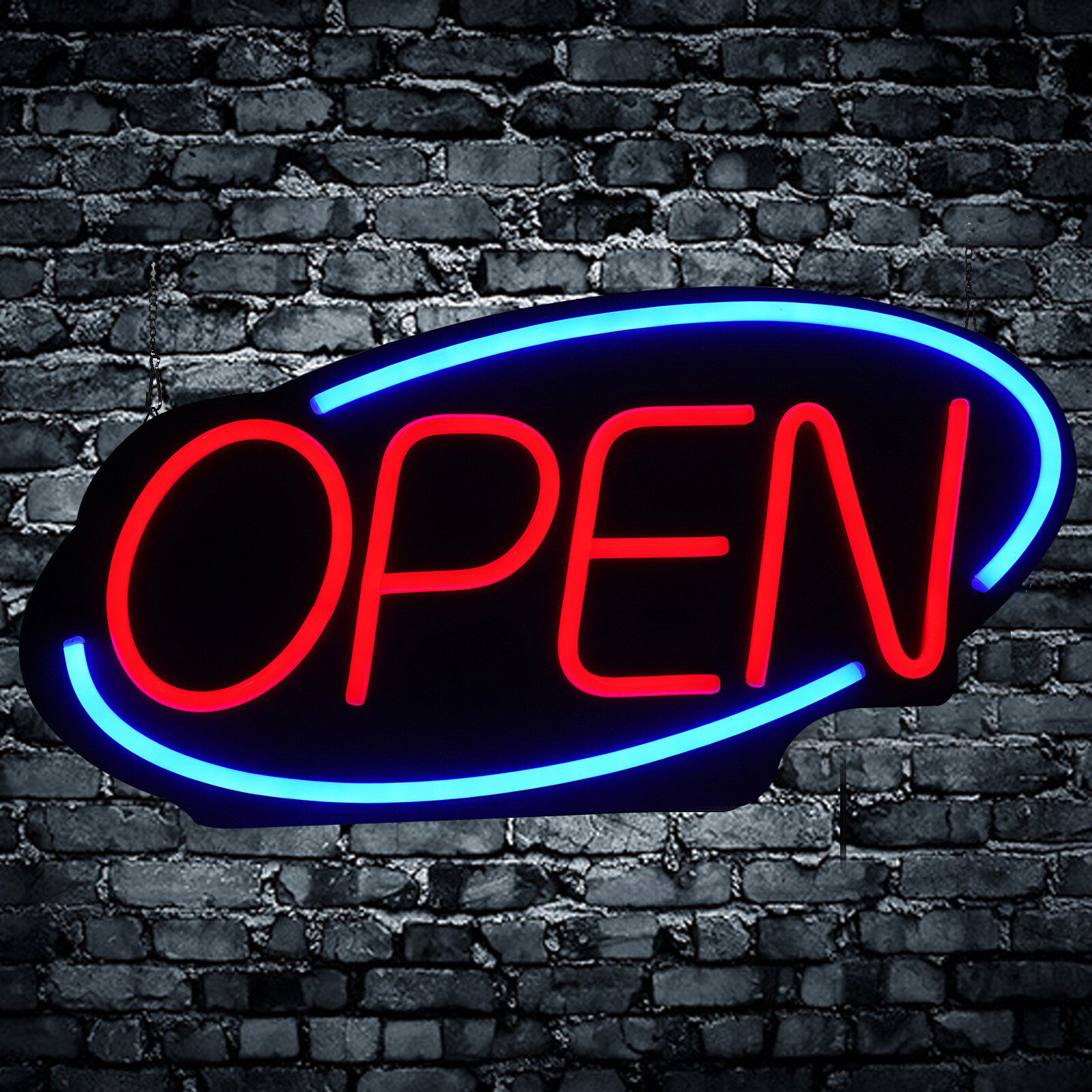 LED Open Sign Bright Neon Light Large for Restaurant Bar Pub Shop Store Business