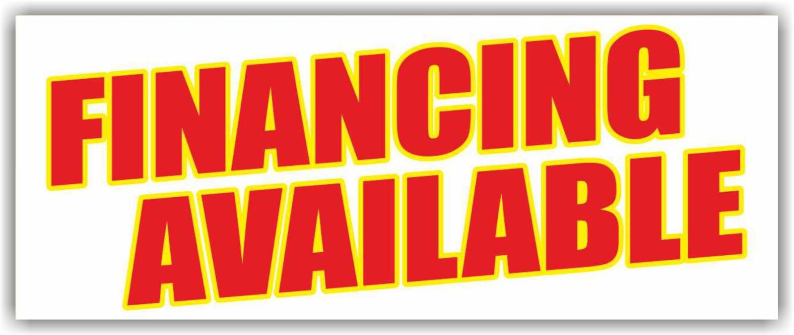 FINANCING AVAILABLE Advertising Banner Vinyl Mesh Sign Credit cash receipt