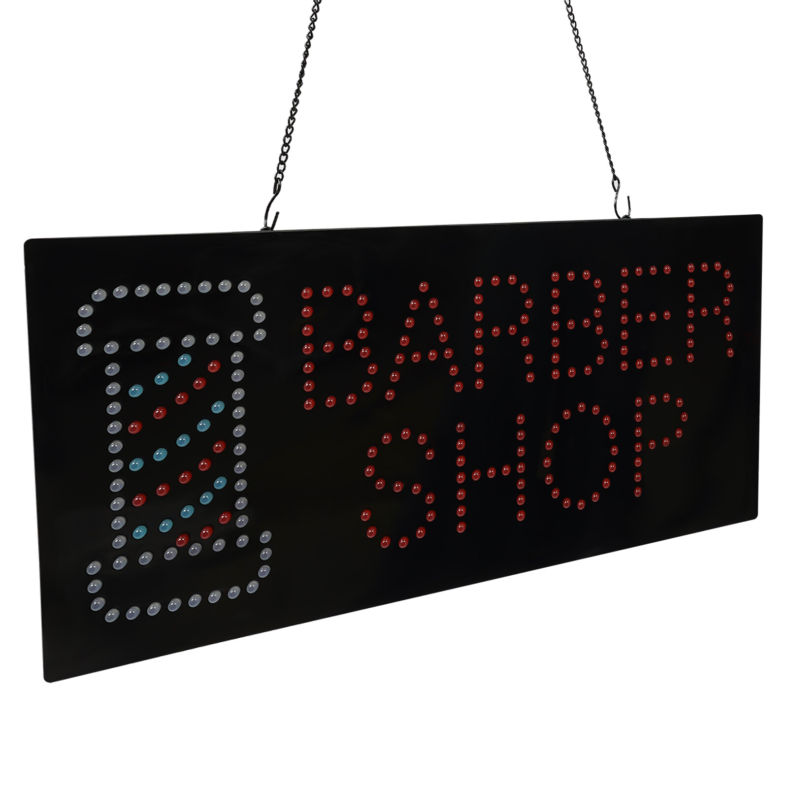 Hanging Up Mount Barber Shop Sign Portable LED Light Sign Modern Business Sign