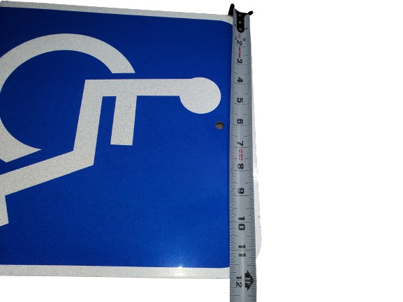 Handicap Disabled Parking Only Sign 12″ x 14″ Reflective ACM Engineer Grade