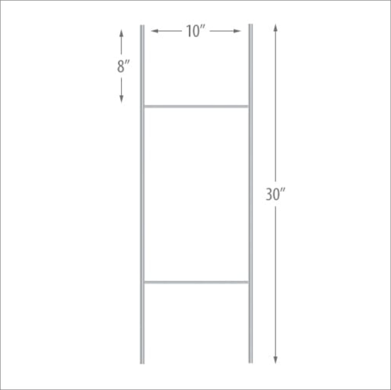18 x 12 Yard Signs – Custom Corrugated – Full Color – 2 Sided – Stakes Optional