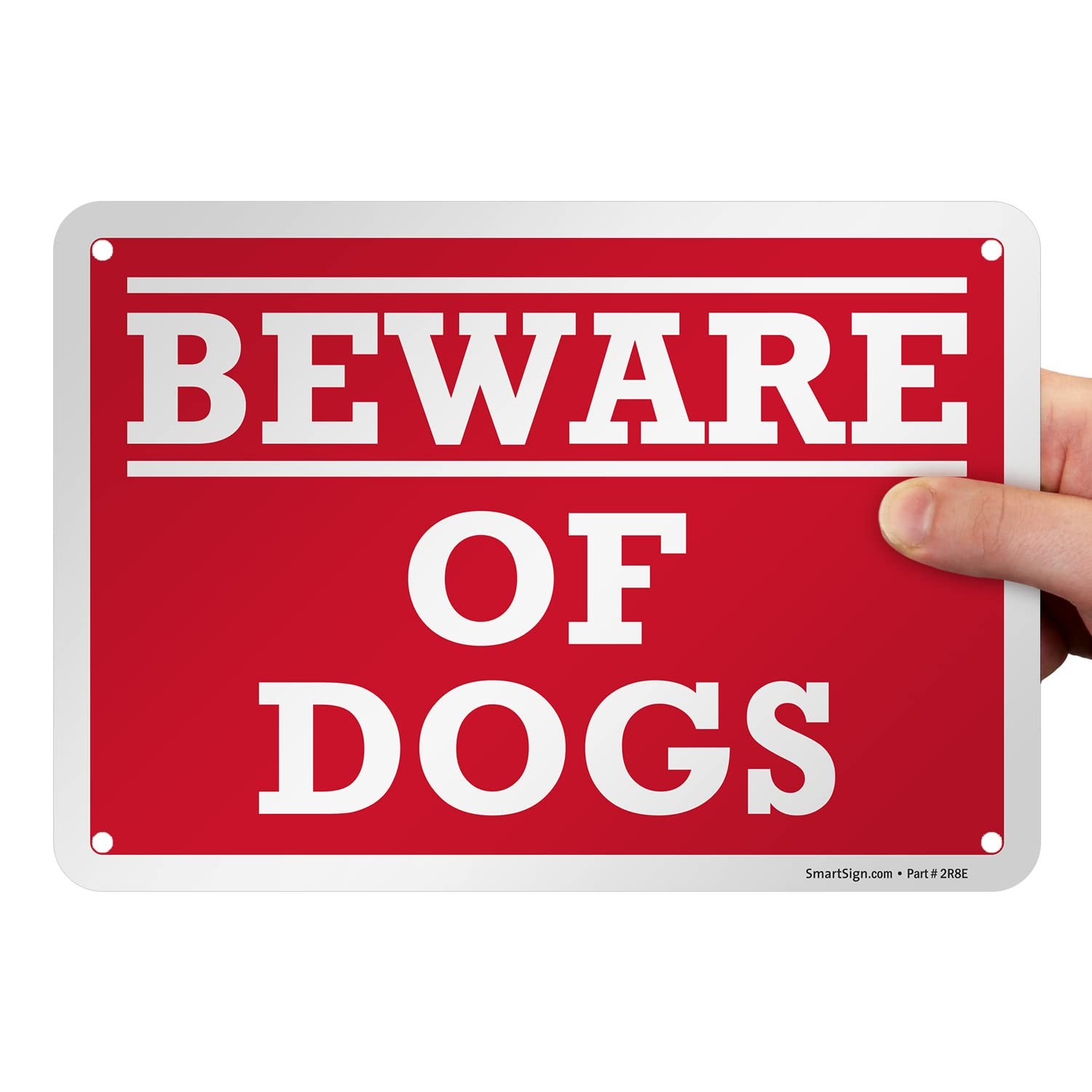 Beware Of Dogs Metal Warning Sign Durable Aluminum Home Security 7×10 Inch