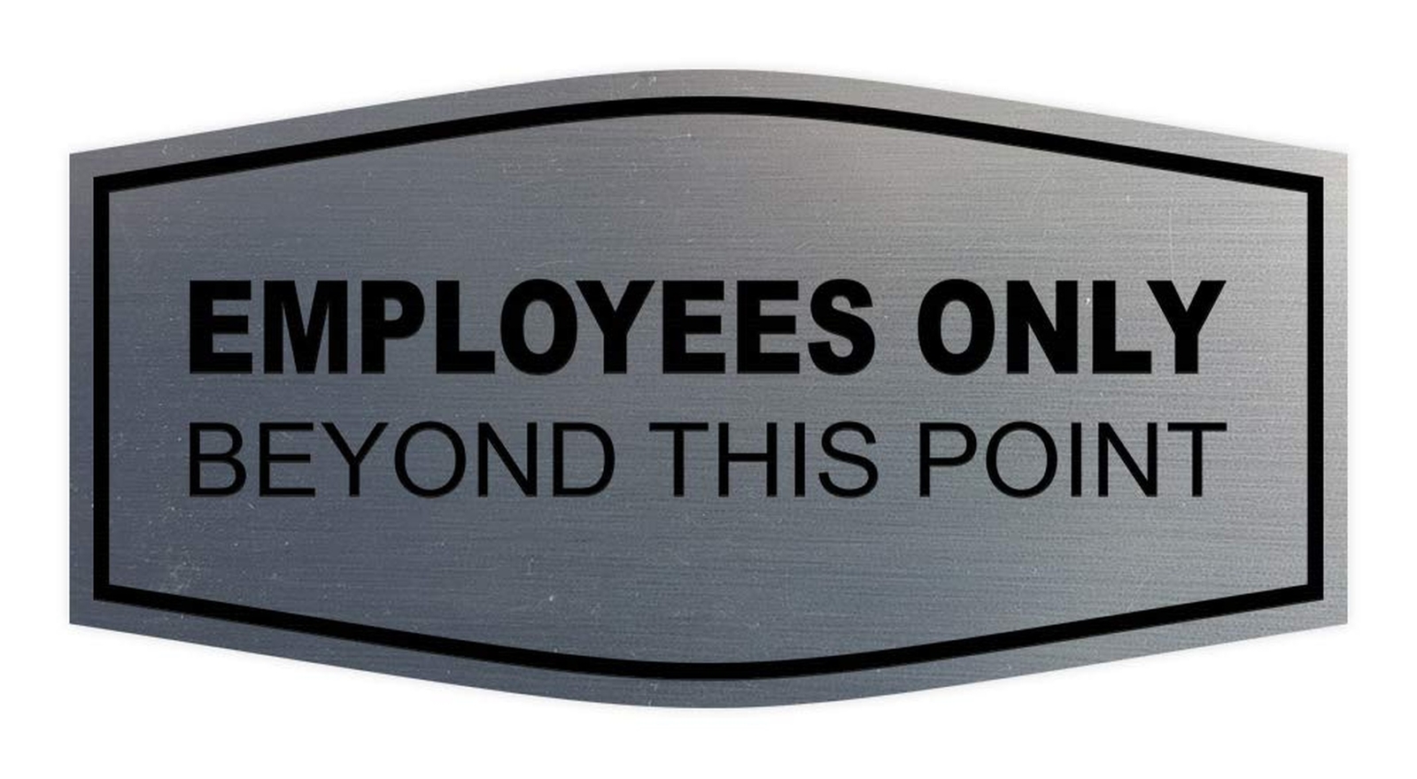 Fancy Employees Only Beyond This Point Wall or Door Sign – Easy to Install | …