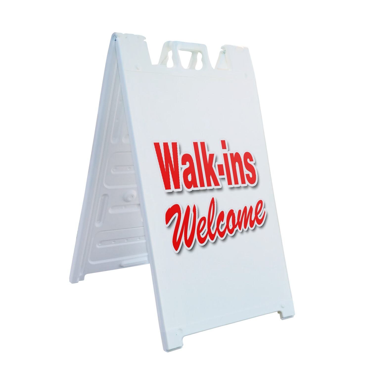 A-frame Sidewalk Walk-ins Welcome 24″ x 36″ Double Sided A-Frame Sidewalk Sign