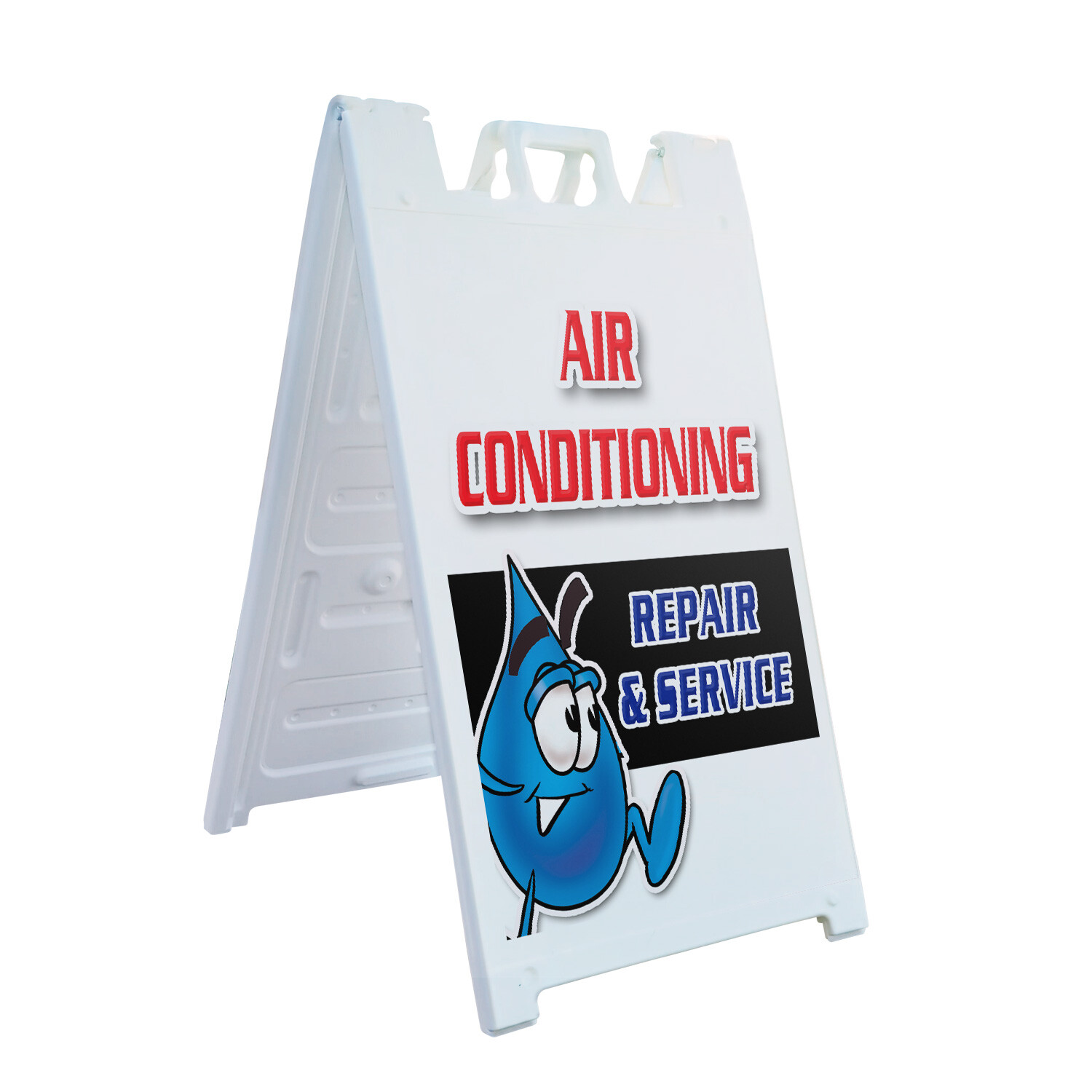 A-frame Sidewalk Air Conditioning Repair & Service 24″ x 36″ Double Sided A-Fram