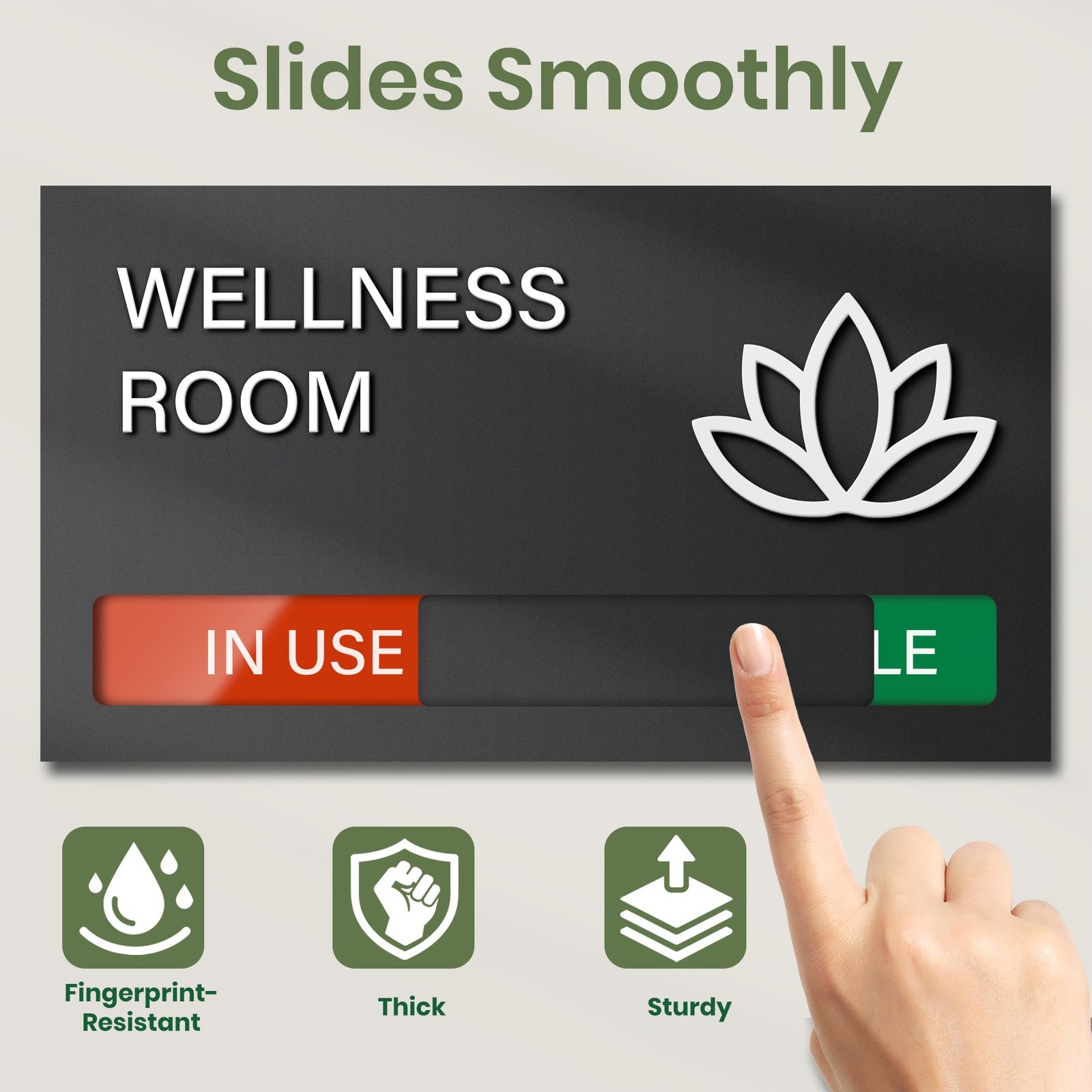Wellness Room Sign, Do Not Disturb Office Door Signs, Available In Use Sign, …