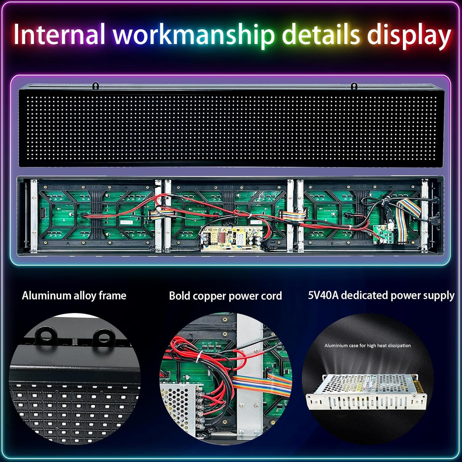 Waterproof Programmable Led Sign Custom Scrolling Outdoor Digital Signs for Busi