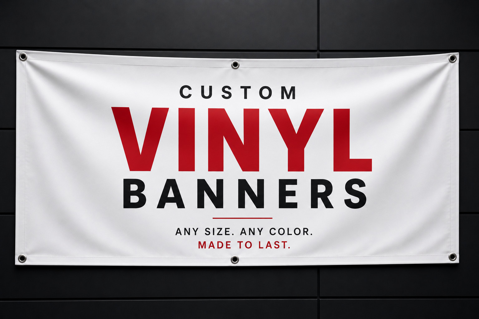Custom Vinyl Banner 13oz Heavy Duty Waterproof UV Resistant Fast Ship