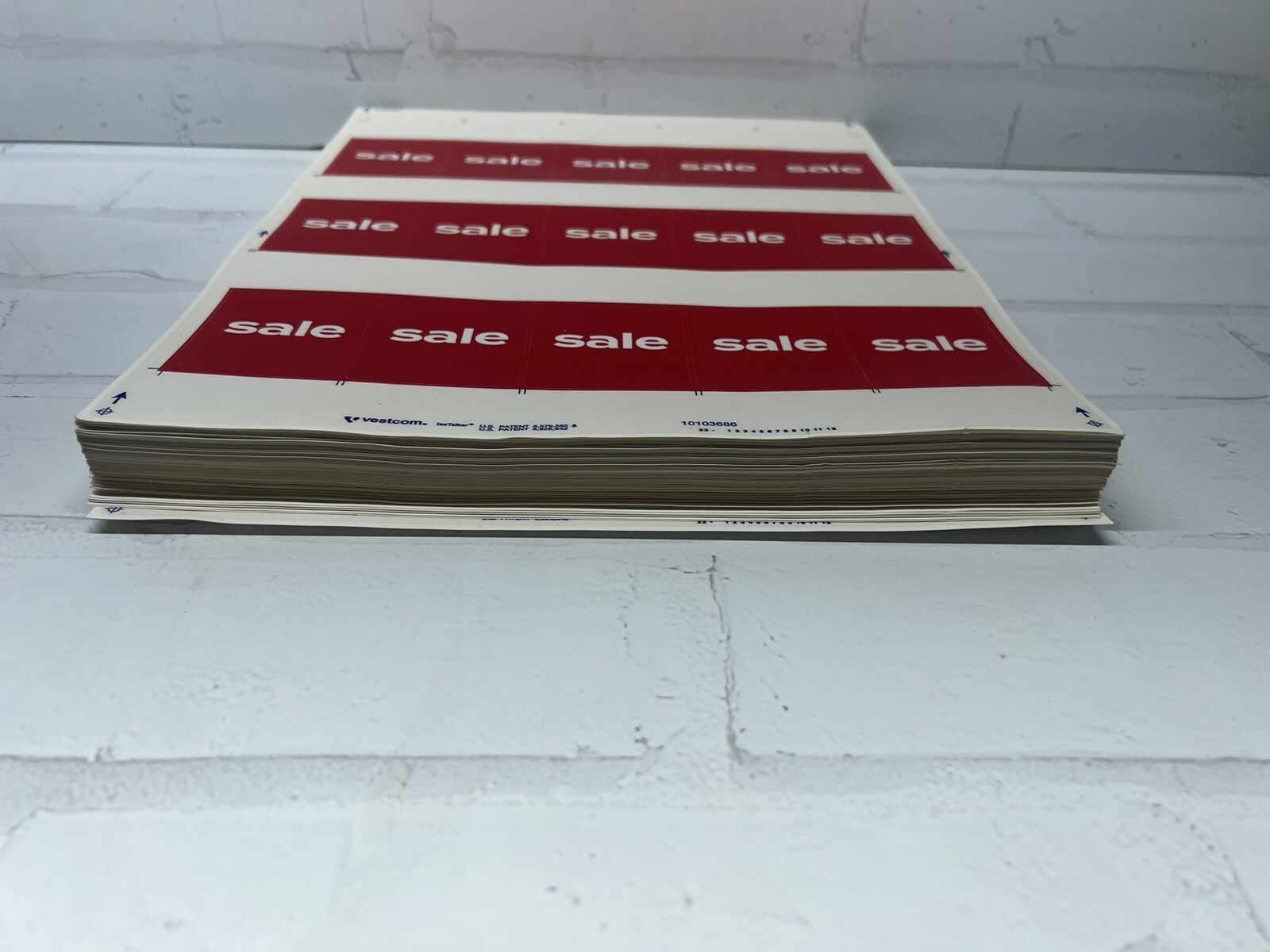 SALE Stickers Self-Adhesive 89 Sheets, 15 Labels per Sheet For 1335 Total Labels
